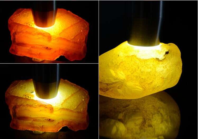 玉石用照玉手電筒白光和放大鏡看的是什么？